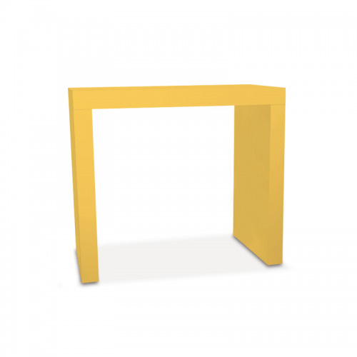 Linear L Yellow Table